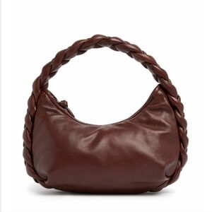 Hereu Espiga Soft Leather Womens Top Handle Bag In Brown